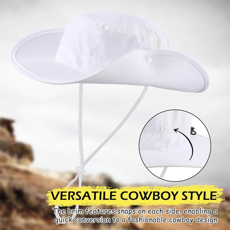 Connectyle Men's Sun Hat UPF 50+ Wide Brim Bucket Hats for Fishing Hiking Gardening Adjustable Boonie Hat Outdoor Safari Hats - Image 5